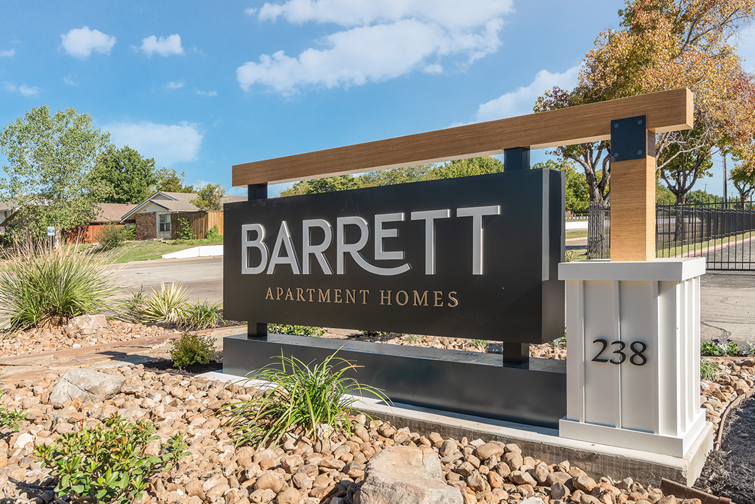 Barrett Monument Sign